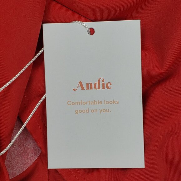 Andie Swim The Nantucket One Shoulder One Piece Swimsuit Women Sz 3XL Cherry Red - Picture 8 of 16